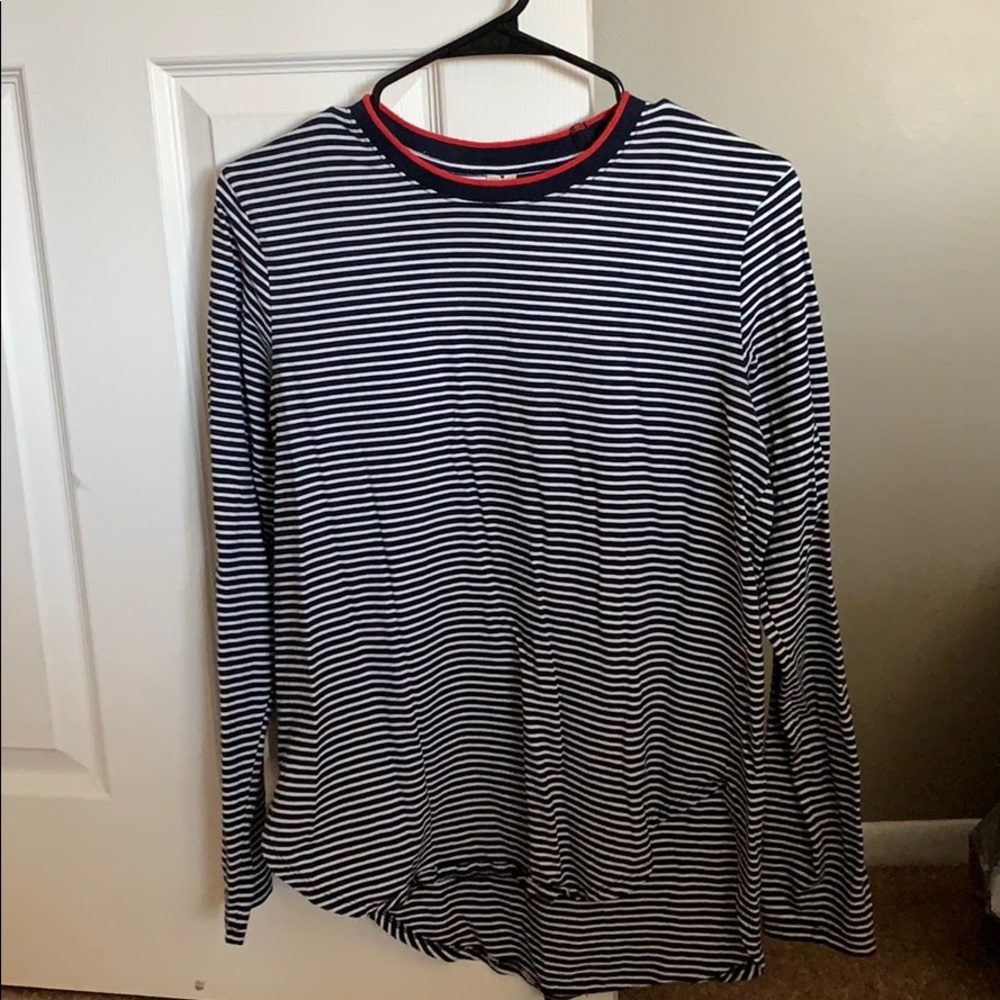 Long sleeve striped causal shirt
